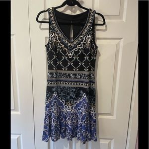 NWT White House Black Market - Black & Blue Dress